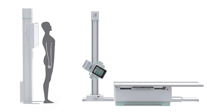 What are the advantages of mechanical structure of FPD DR in clinical applications?